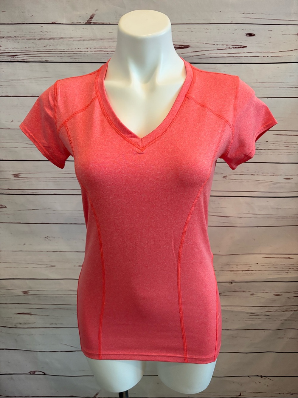 90 Degree by Reflex Woman’s Short Sleeve Athletic Top Peach Orange Size Small
